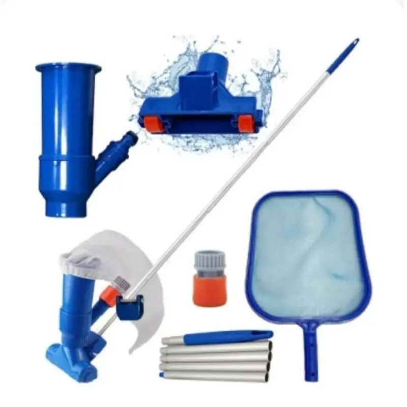 AWAH Pool Cleaning Kit With Pool Vacuum And Skimmer Combo, For Above Ground Pools Spa Jet Vacuum, Net& Brush, US Interface