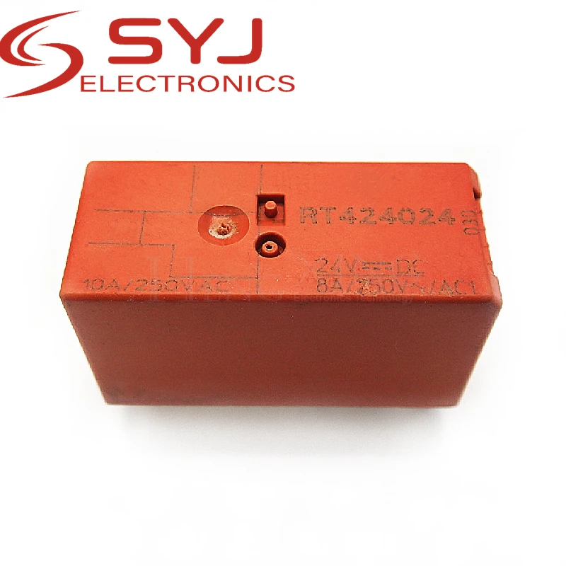 5pcs/lot relay RT424024 24VDC RT424024A-24VDC 424024 24VDC DC24V 8PIN In Stock