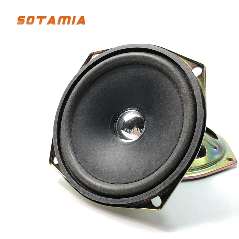 

SOTAMIA 2Pcs 5 Inch 120MM Audio Full Range Sound Speaker Unit 4 Ohm 10W Car Audio Speaker DIY Home Theater Loudspeaker