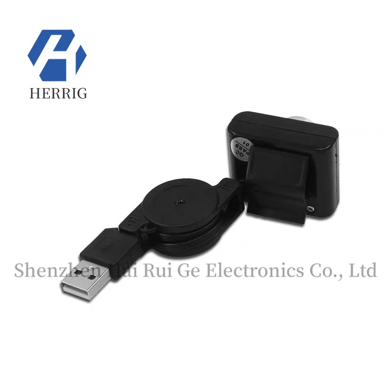 Compatível com câmeras USB da série Raspberry Pi, cabo retrátil de 65 cm, sem necessidade de driver.