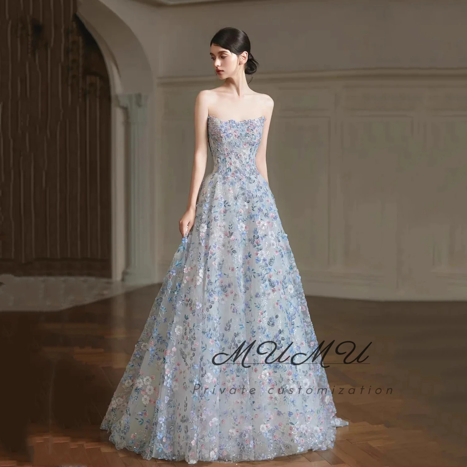 

MuMu Customized Women Evening Dress فساتين سهرة Elegant Party dress Prom dress Birthday Dress Graduation Dress платье вечернее