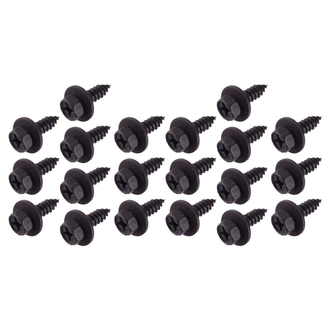 50Pcs Car Bumper Cover Splash Shield Mud Guard Screws Bolts Black 90159-60498 Fit for Toyota Lexus