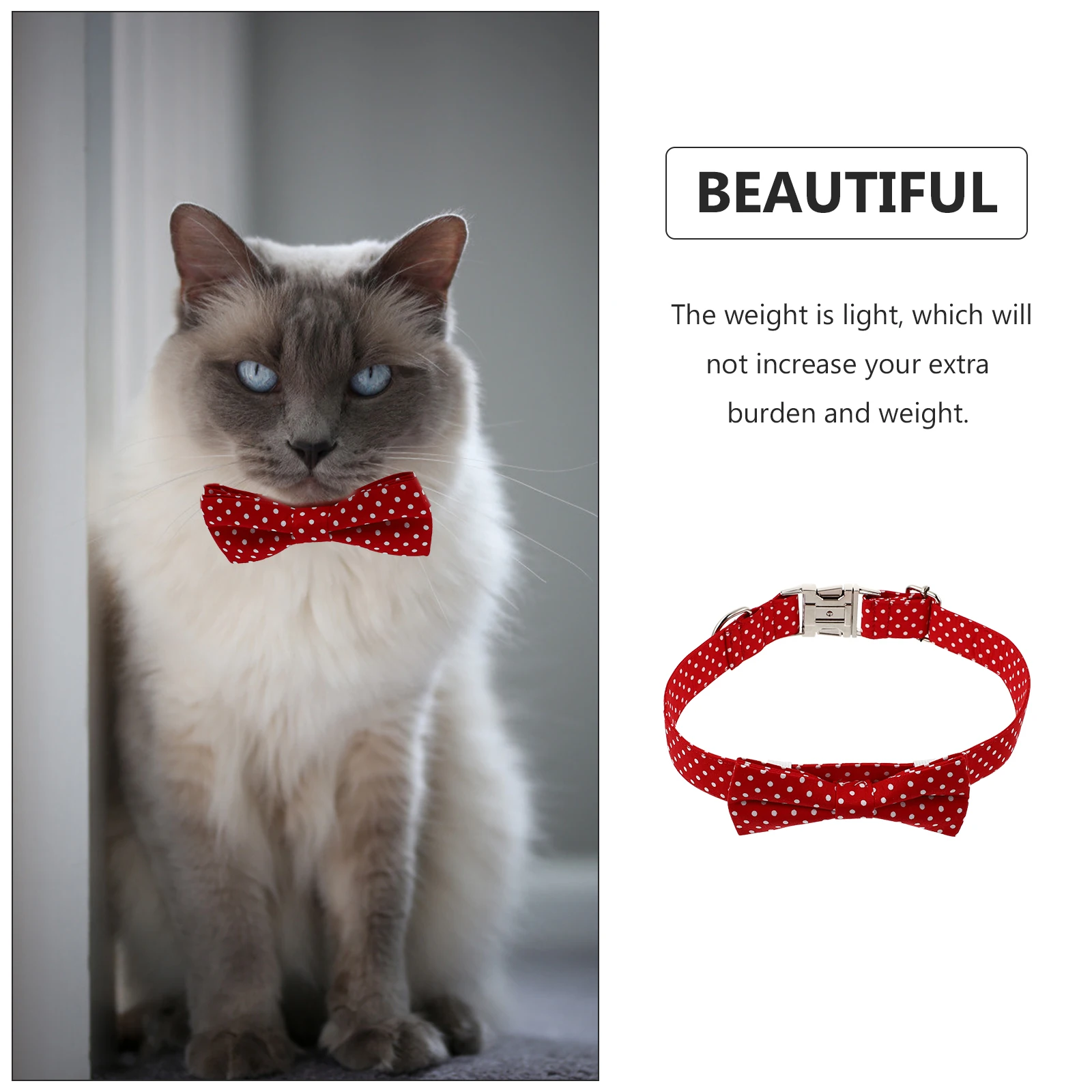 

Dog Collar Adjustable Bow Tie Cotton Collar Skin-Friendly Lightweight Pet Neck Decoration For Wedding Party Birthday Christmas