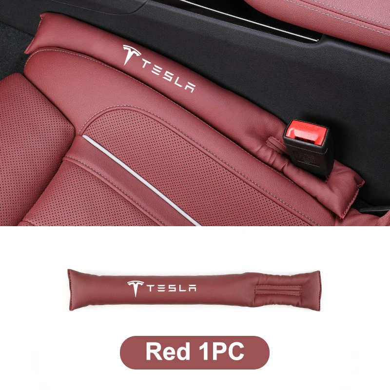 New Leather Car Seat Gap Filler Seat Gap Leak Proof Filling Plug Strip For Tesla Model S Model X Model Y Model 3 Roadster SpaceX