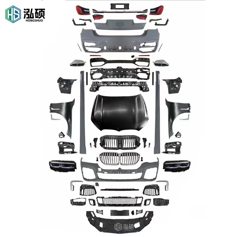 Auto Body Kit Front Rear Bumper For bmw 7 Series G11 upgrade to G11 lci body kit Front Bumper Assembly With Grille