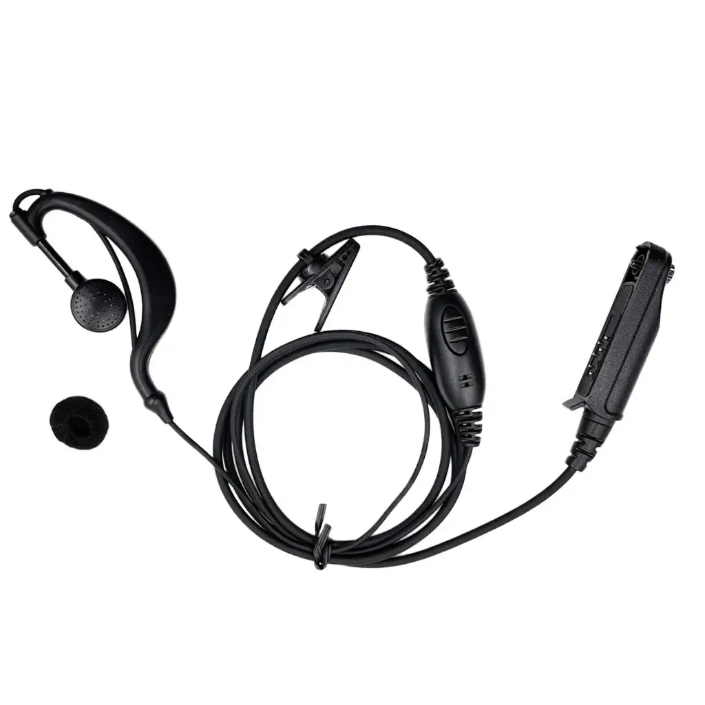 Earpiece Headset PTT for Waterproof Two Way Radio BF-9700 BF-A58 -9R