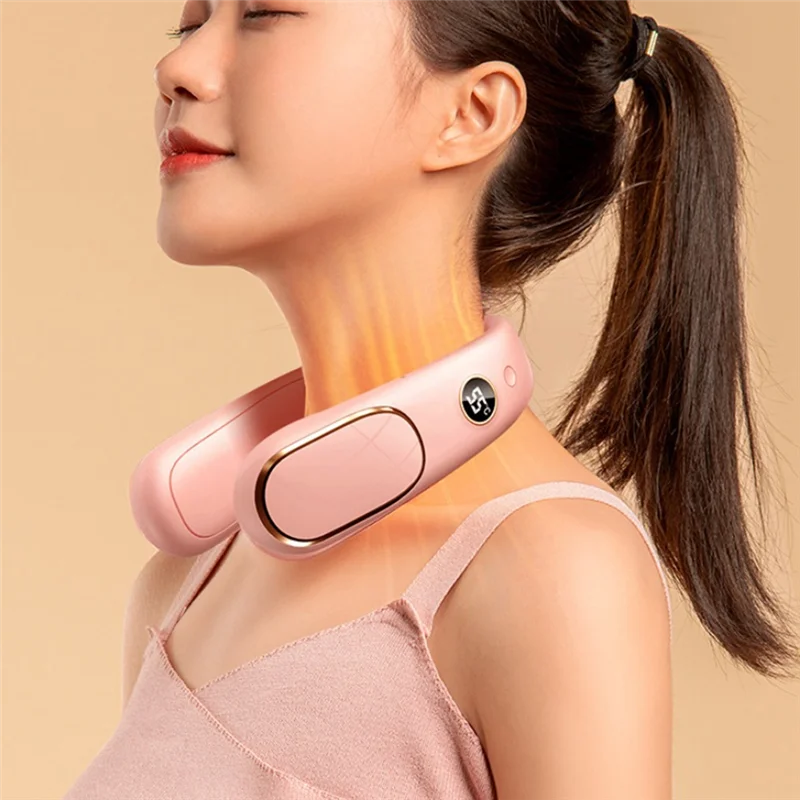 BAAD 8000Mah لوحة التدفئة المعلقة USB شحن الرقمية اليد الرقبة أدفأ LED عرض 4 مستويات الحرارة للتخييم في فصل الشتاء في الهواء الطلق-B Du