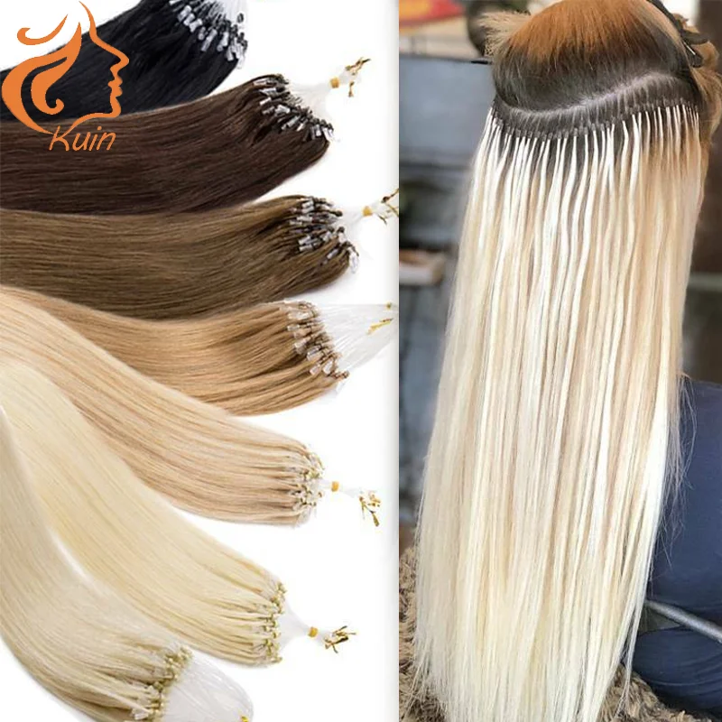 

Straight Human Hair Extensions For Women Micro Loop Human Hair Extensions Real Human Hair Fishing Line Invisible Natural Hair