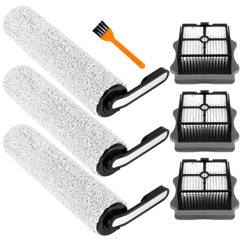 Filtre HEPA de rechange et rouleau brosse pour aspirateur à sec, support sans fil adapté à Tineco Floor ONE S5