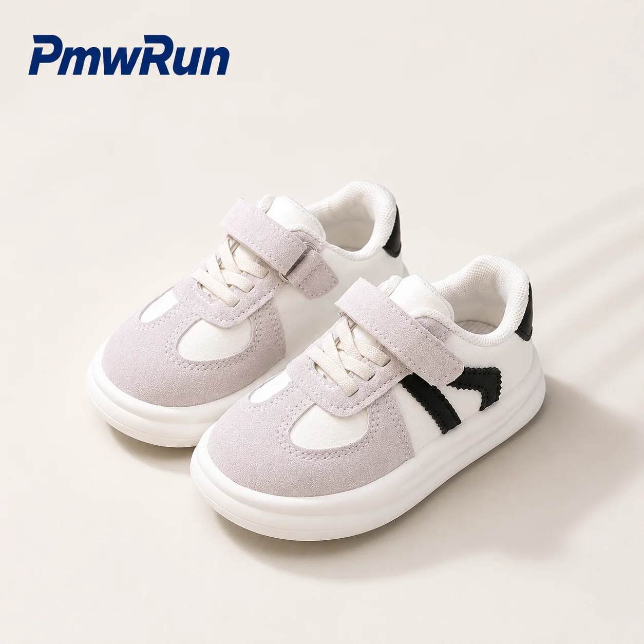 PU Leather Sport Shoes For Children 2026 Trend Fashion Kid's Sneakers Ergonomics Anti-slippery Boy's Girl's Toddler Shoes