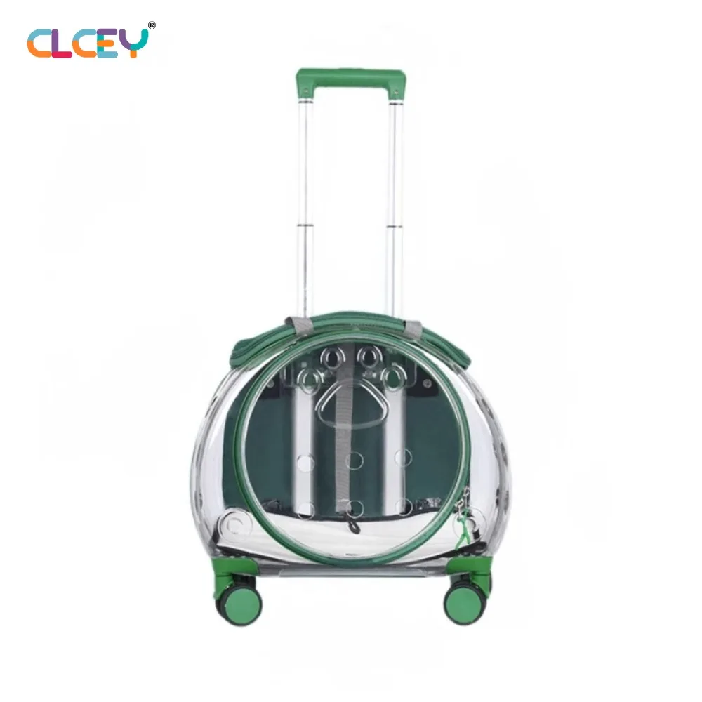 Pet Trolley Bag Cat Bag Portable Cats Luggage Transparent Backpack Cats Dog Space Capsule Carrier Cat Transport Pets Backpack 가방