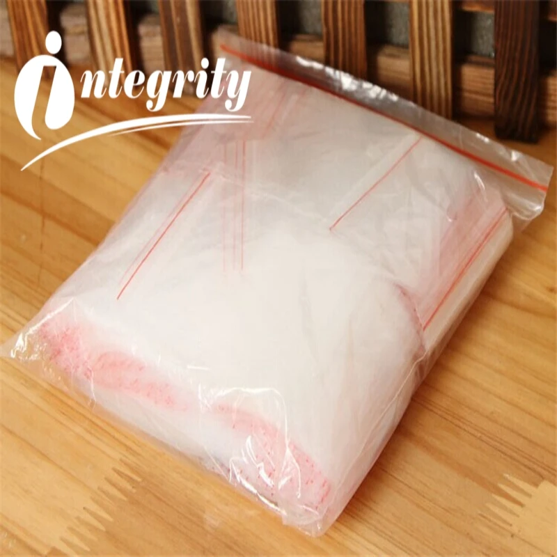 INTEGRITY 1000pcs 10*15 cm Self Seal Plastic packaging Sundries Storage Waterproof zipper poly Festive Party Supplies Gift Bags