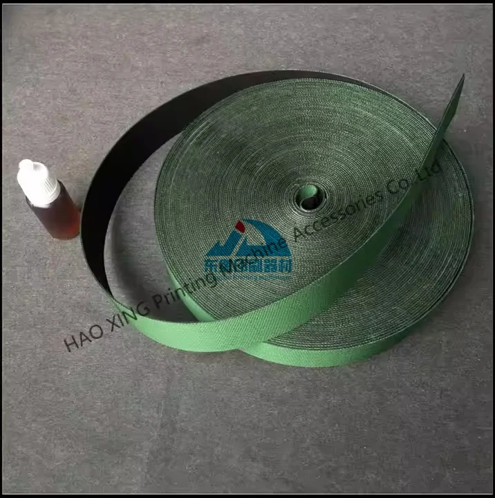 Factory Direct Durable Green Striped Elastic Sofa Webbing Stretchable Furniture Belt in Rolls Printing Machinery Parts view 4