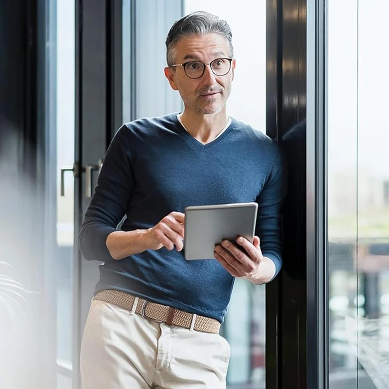 Heren Riem Twee Pack, Elastische Riem, Geweven Casual Riem 1 3/8 "Met Geschenkdoos.