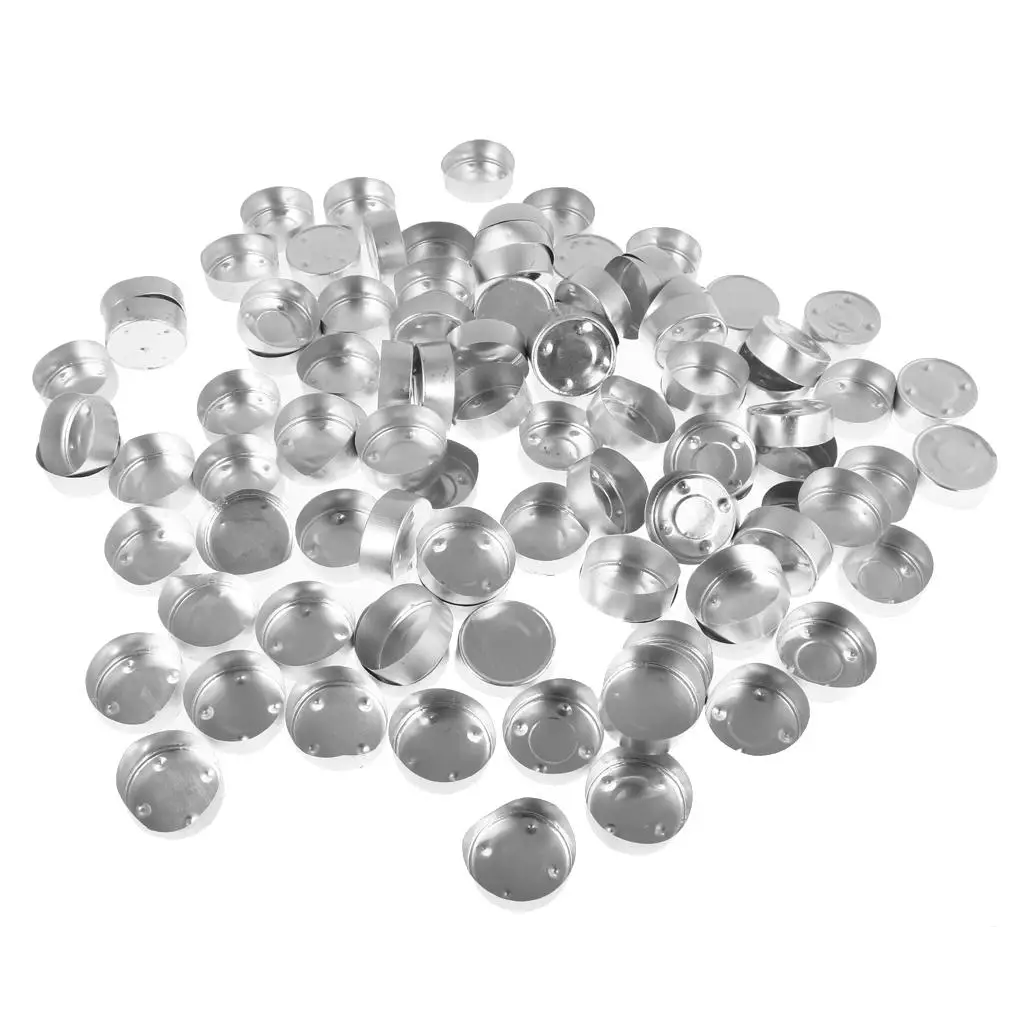 Aluminum Tea Light Candle Cups Empty Containers Candle Holder Mold for DIY Candle Making Bulk