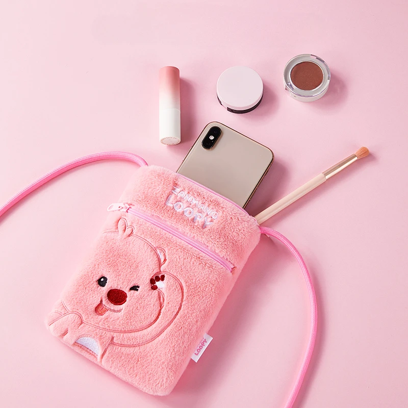 Loopy Series Mobiele telefoon beschermende tas Portemonnee Kaarthouder Decoratieve Lanyard Hangende tas Hanger Leuk voor kinderen Meisje