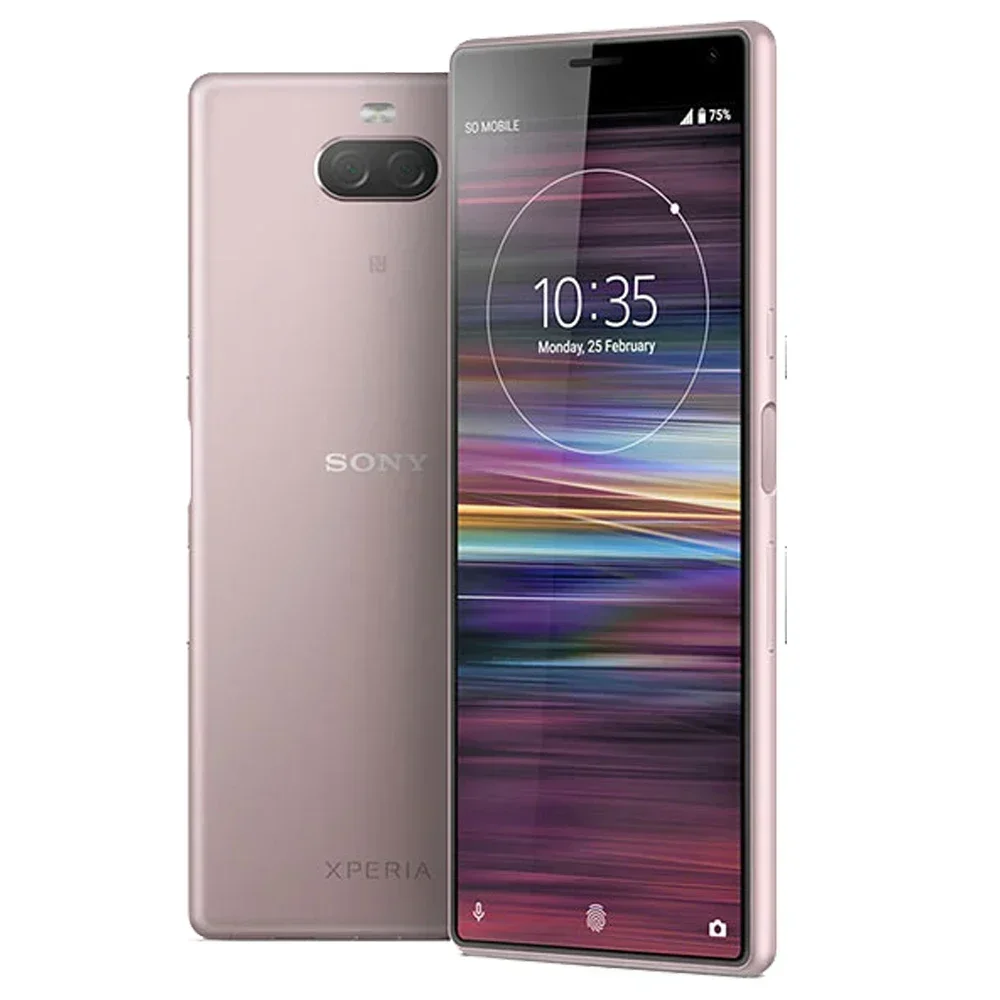 Sony Xperia 10 I3113 i4113 Origina Android Celular 4G LTE 6.0 "Octa core 3GB + 64GB 13MP e 5MP Câmeras Smartphone com impressão digital