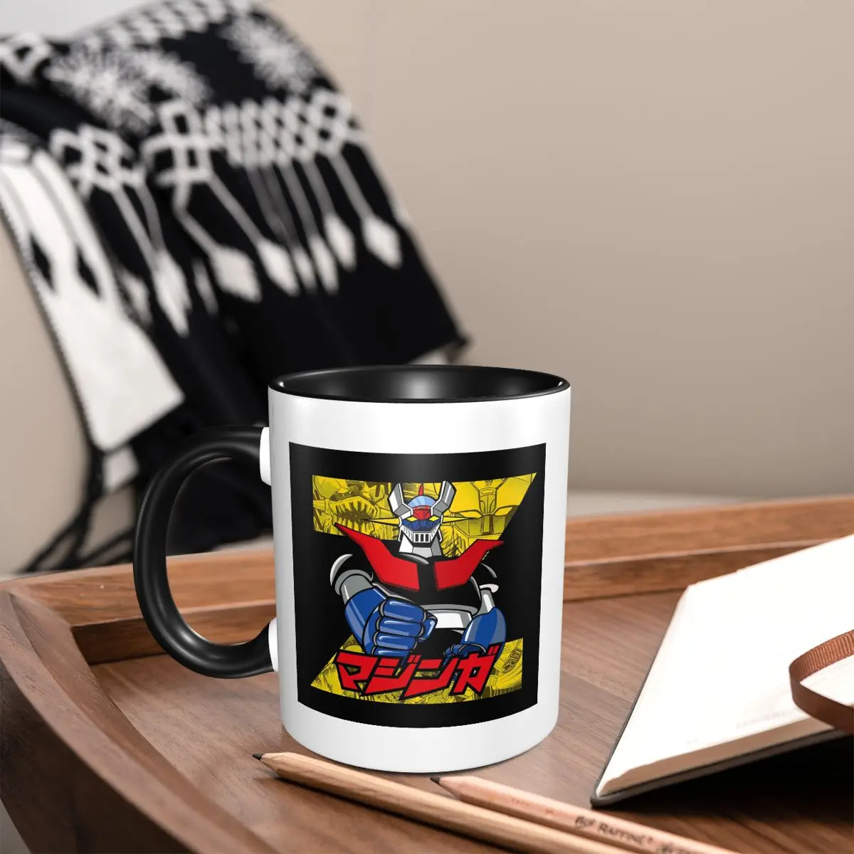 

Mazinger Z Goldorak Actarus Grendizer Mask Mug Funny Ceramic Coffee Cups Tea Mugs Milk Cup Drinkware Gifts for Friends