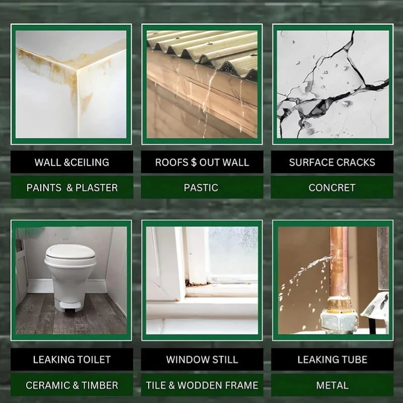 30/300/500g Rivestimento Impermeabile Trasparente Riparazione Perdite Colla Riparazione Tetto di Casa Bagno Agente Isolante Anti-perdite ﻿