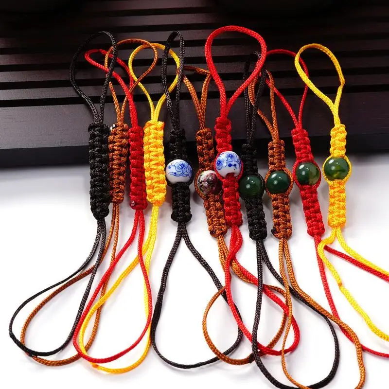 1pcs Teapot Lid Hanging Tether Rope Woven Cover Cord Fob Gongfu Tea Ceremony Accessories For Zisha Porcelain Cast Iron Teapots
