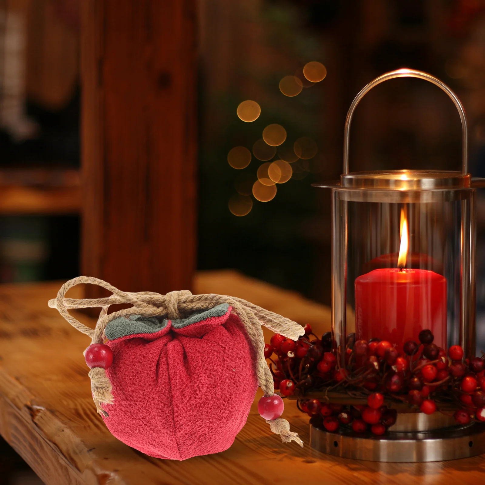 

Chinese Silk Brocade Pouches Red Design Pendant Blessing Luck Charms Feng Shui Ornament