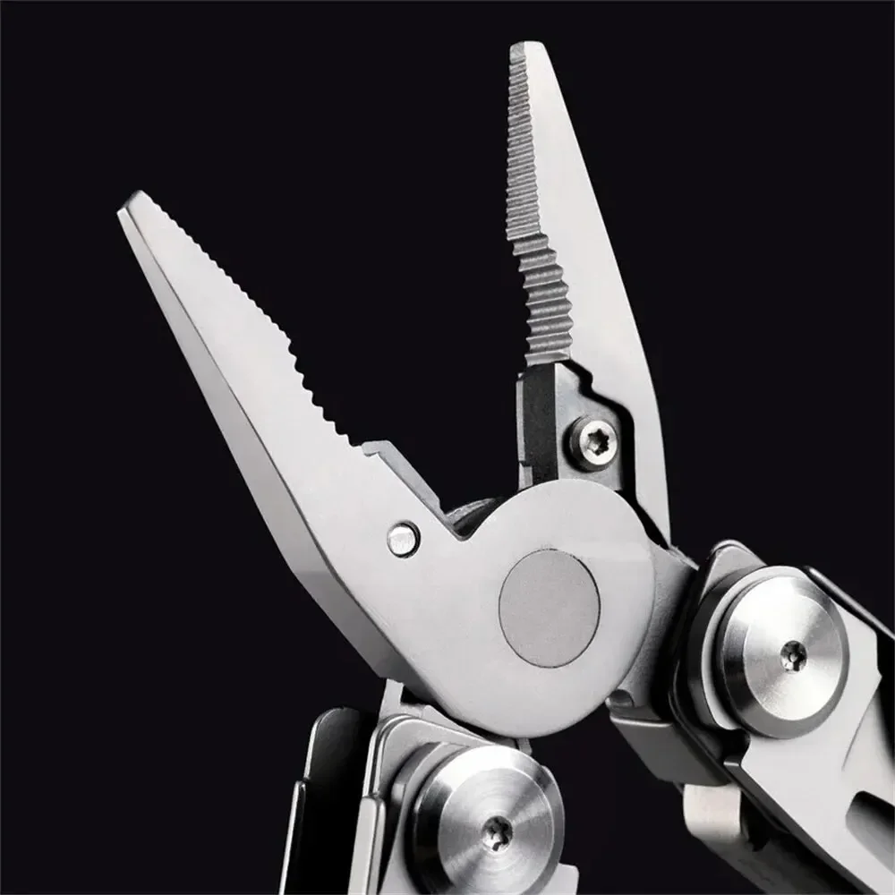 Pliers Stainless Steel Outdoor Multipurpose Camping Multifunctional Folding And Multi-Purpose Hollowing Combination Tool Pliers