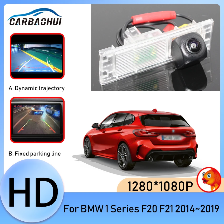 

HD Водонепроницаемая камера заднего вида 1080P рыбий глаз для BMW 1 серии F20 F21 2014 2015 2016 2017 2018 2019 аксессуары для парковки автомобиля