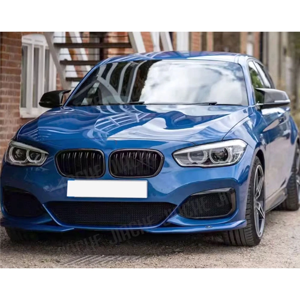 JIACHE For BMW 1 Serise F20 M Sport 2012-2014 Gloss Black  Car Front Bumper Grilles Body Kits Replacement Cars Accessories