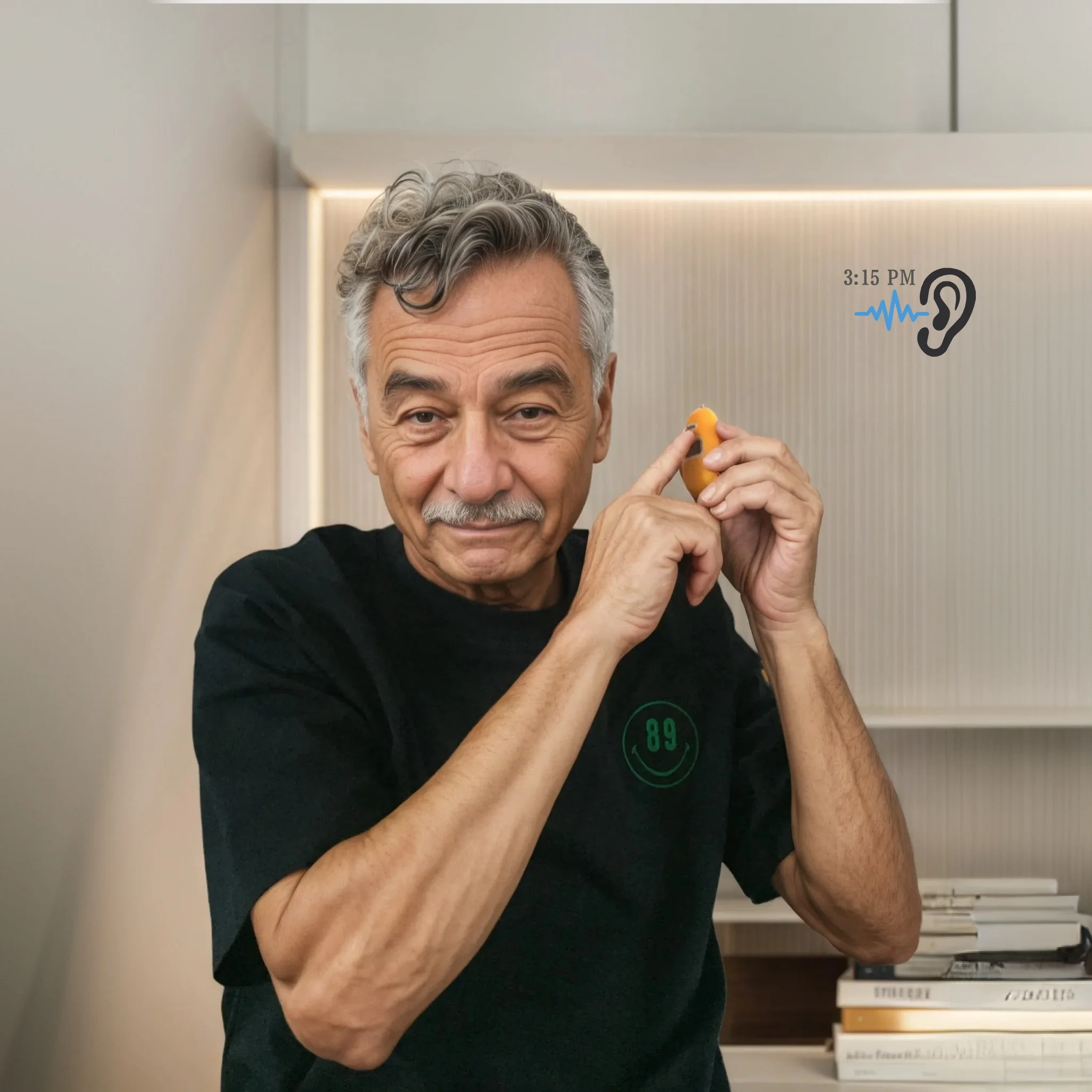 Portuguese Voice Keychain for the Visually Impaired | Audible Hourly Time & Leather Neck Strap