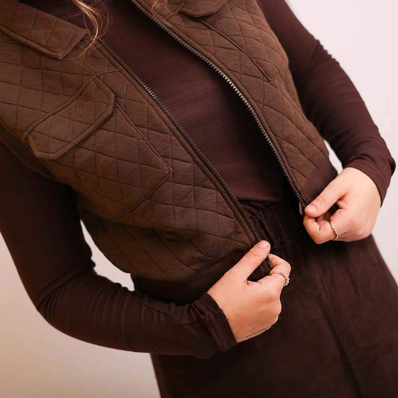Winter-Freizeitkleidungsset für Damen: Rollkragenpullover und Maxirock, verschiedene Größen XS-3XL – Detail 10