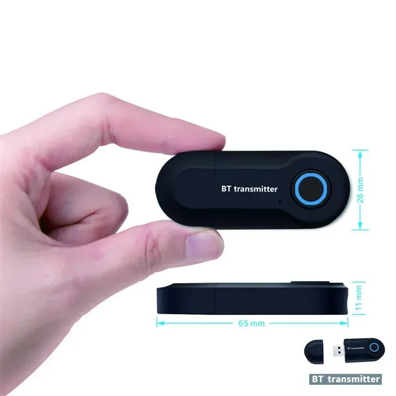 Adattatore audio per trasmettitore Bluetooth USB TV Computer Trasmettitore audio Bluetooth Adattatore audio da 3,5 mm