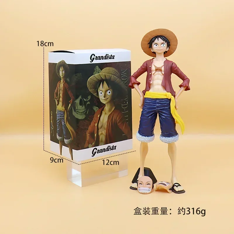 One Piece Hyakei Luffy Roronoa Zoro Sanji Sabo Five Gear Luffy Figure Kimono Battle Edition Model Ornaments Collection Toys Gift