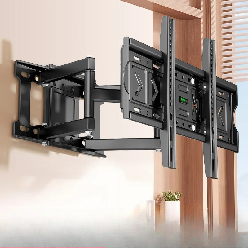 

Ultra thin TV telescopic hanger, folding and rotating bracket suitable for 85-120 inch non-stop socket TV bracket