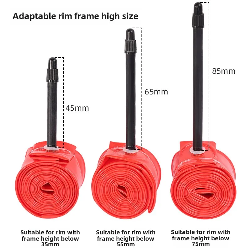 Rennrad TPU-Schlauch 700C*23-35C45/65/80L normaler Mund pannensicherer leichter Innenschlauch Fahrradreifen MTB Tubeless