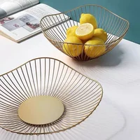 Metal Fruit Basket Simple Fruit Basin Multi-Size Iron Snack Bread Vegetable Storage Bowls Kitchen Eggs Dessert Holder Organizer - Image 4