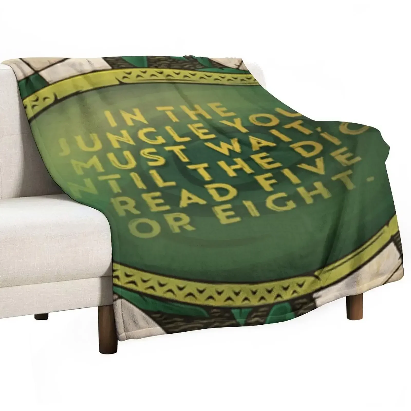 Jumanji Throw Blanket Thin Furrys Cute Plaid Blankets