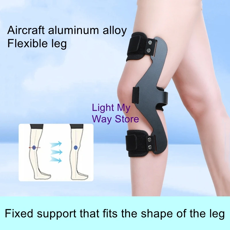 Hemiplegic knee valgus immobilization brace knee hyperextension orthosis knee hyperextension correction belt posterior arch aid