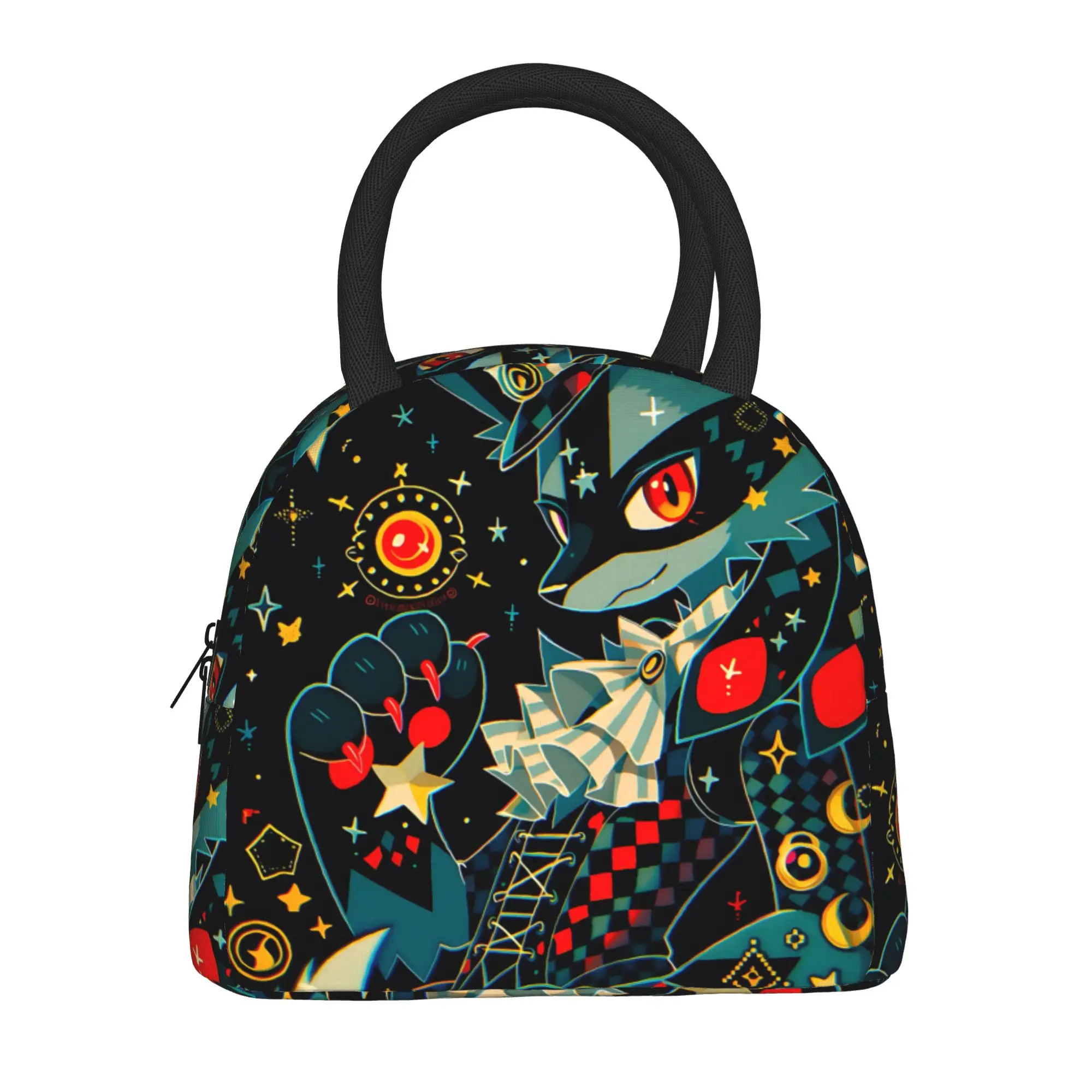 Pokemon Lucario Handbag Insulated Lunch Bag Ice Pack Rice Bag  bolsa Student Bento Lunch Handbag Insulation
