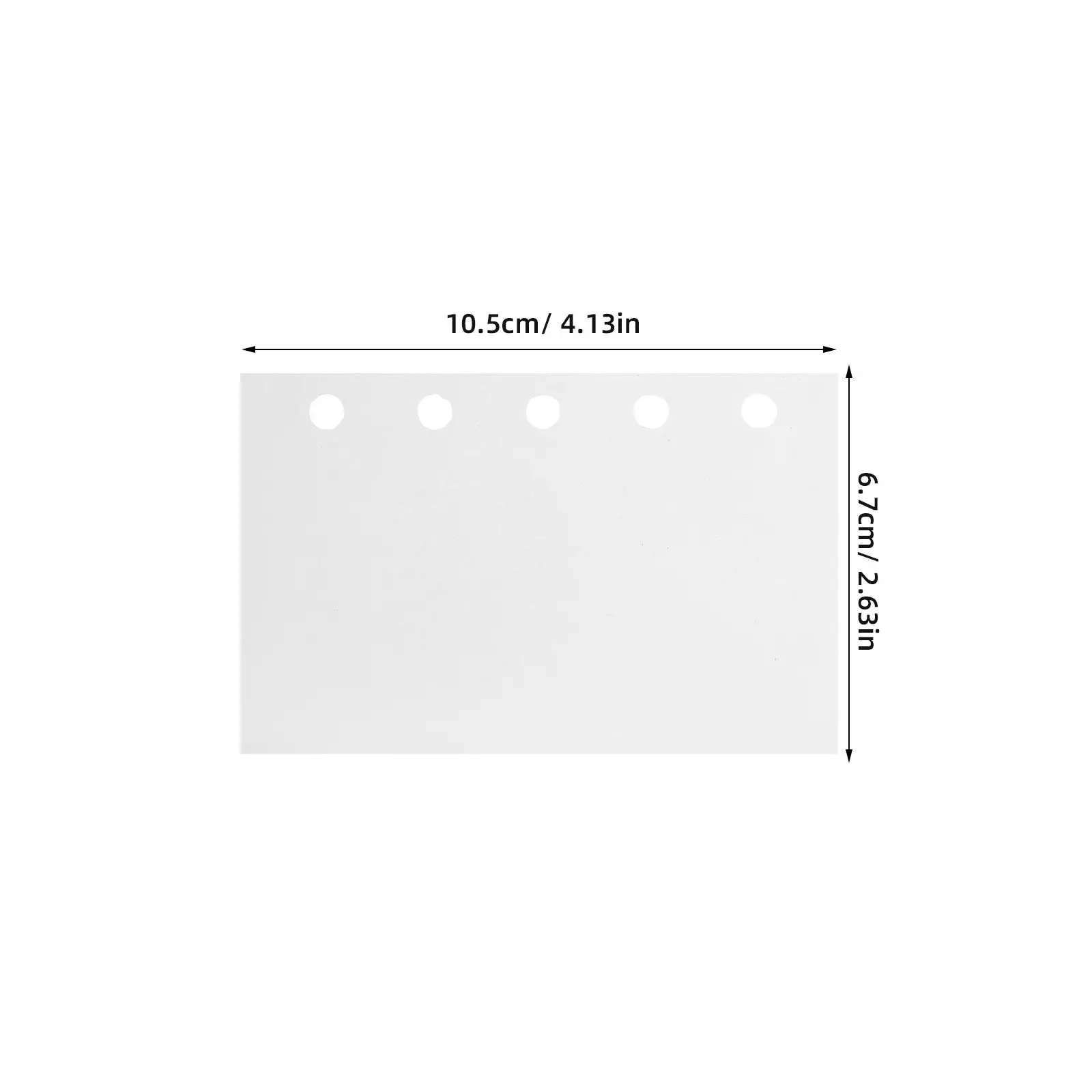 100Pcs Sticker Collecting Album Pages Double Sided Release Paper 4.1x2.6 Inch Binder Sheet Refill Smooth Sticker Keeper Paper
