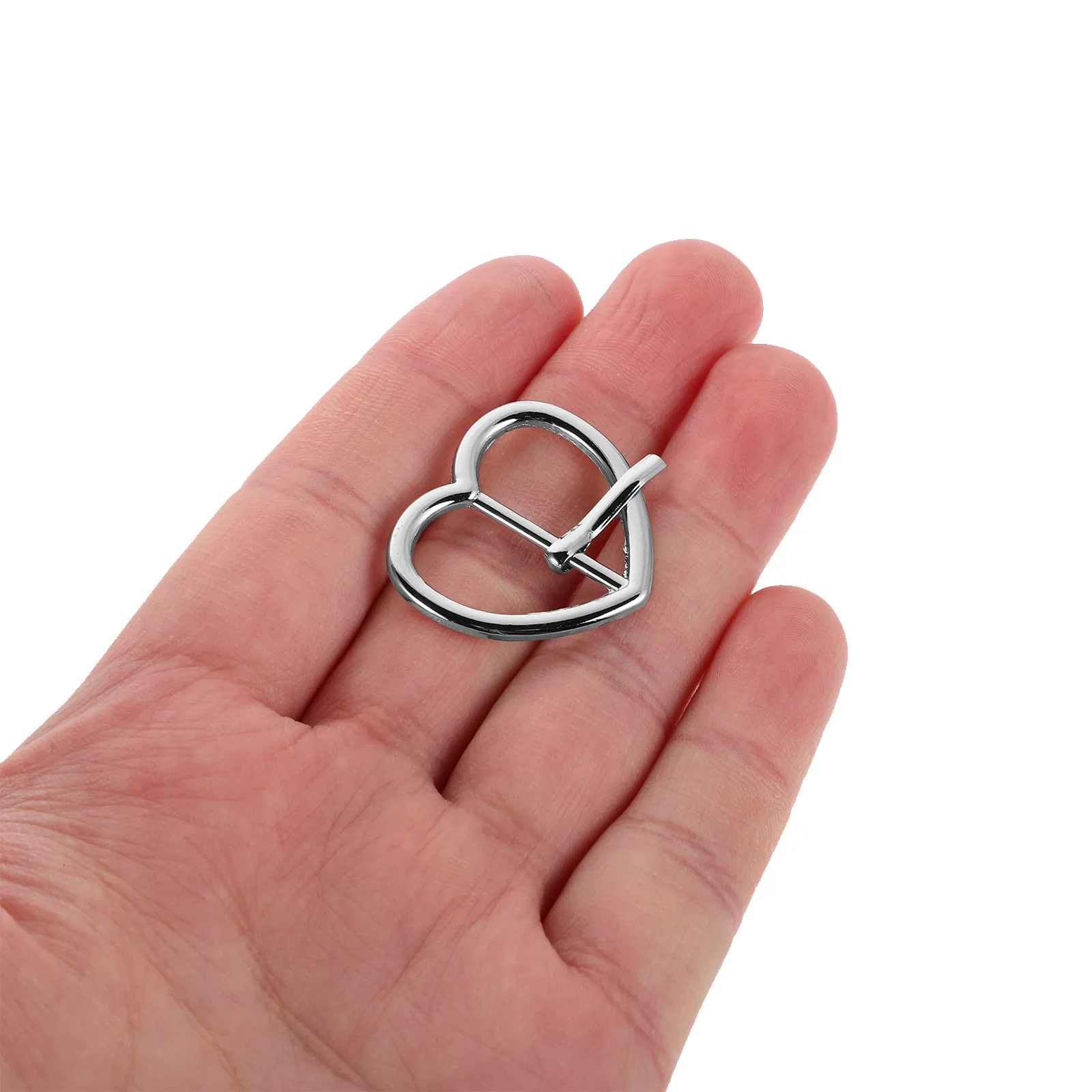 

10 шт. пряжек для ремня в форме сердца, из сплава, с одним зубцом, сменные, декоративные, с дизайном в виде сердца, для ремней