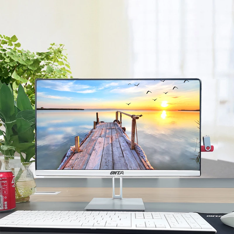 Factory Custom Hot Selling Aio 22 24 27 Inch Desktop Computer All-in-one with Optional Wall Mount Plus Camera and Touch Screen view 3
