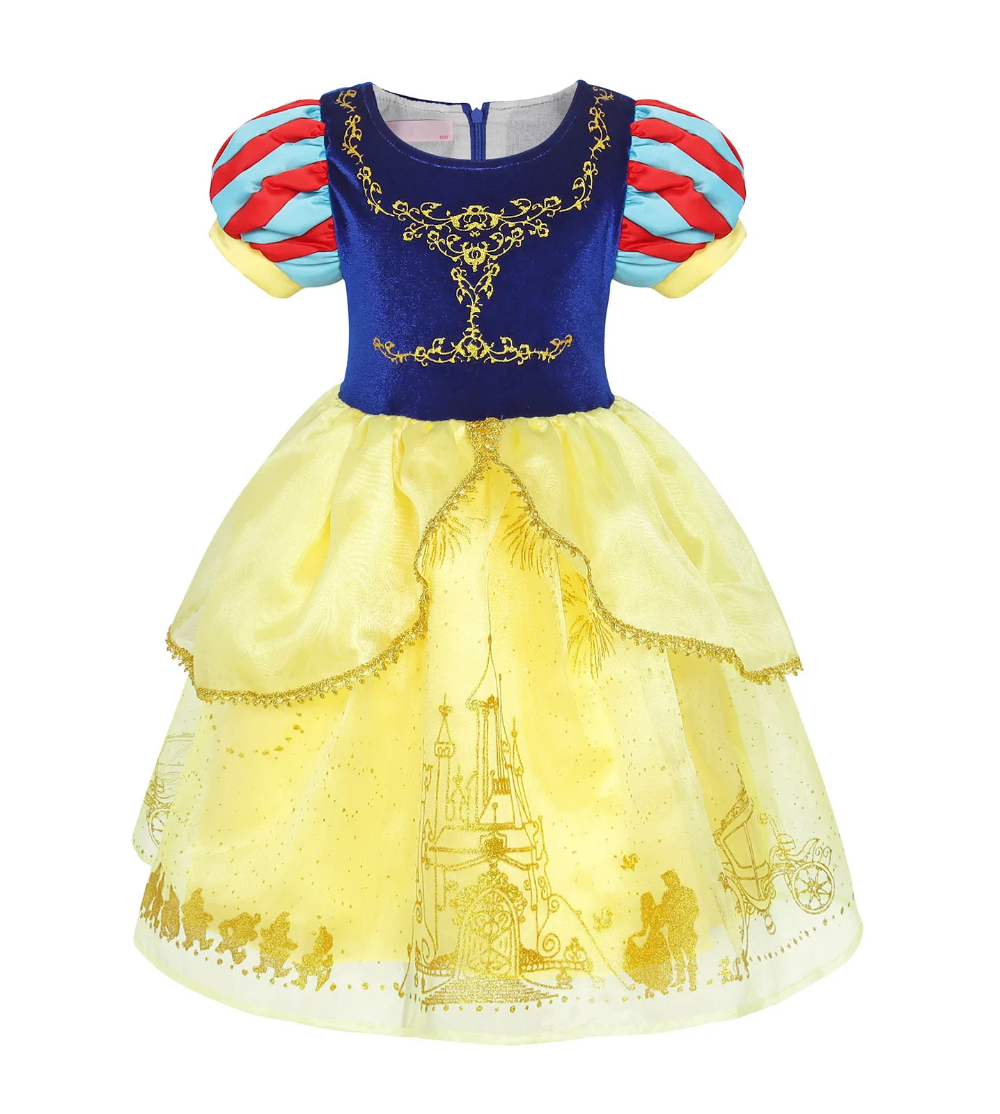 Mädchen Exquisites Prinzessinnen-Ballkleid, Schneewittchen-Kostüm für Kinder, Geburtstagsparty-Tutu-Kleid 2026, Halloween Grünes Elfen-Fee-Outfit – Detail 4