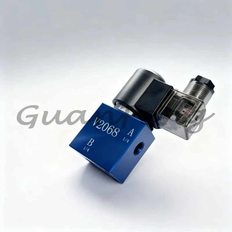 Hydraulic Thread Solenoid , Plug-in Normally Closed V2068 Pressure Holding Relief Check DC24V Solenoid Ball Valve