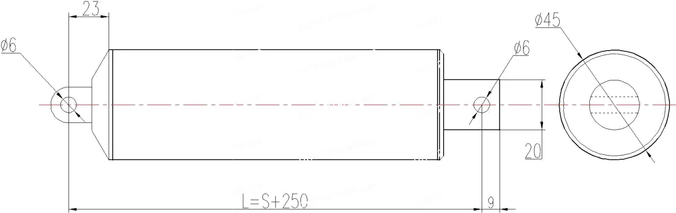 لسيارة AGV 12 فولت LA-32 100 ~ 600 مللي متر السكتة الدماغية أنبوبي المحرك الخطي #5