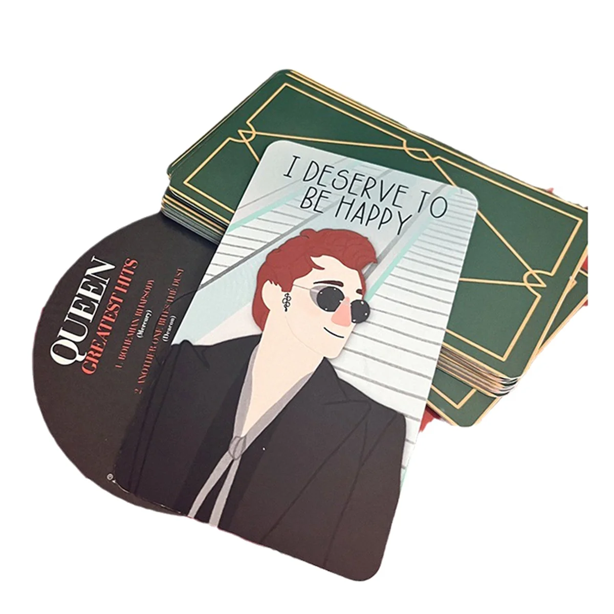 ADP-Good Omens Affirmation Deck, 20PCS Good Omens Affirmation Cards for Women Mindful Affirmation Cards 4.72X3.15Inch