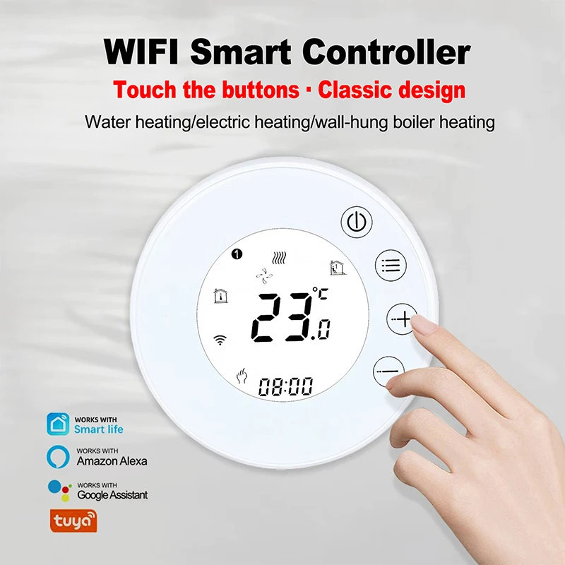 X7HGB Wifi Smart Heating Thermostat LCD Display Voice Control Alexa Tuya Alice/Electric/Water Floor Temperature Controller