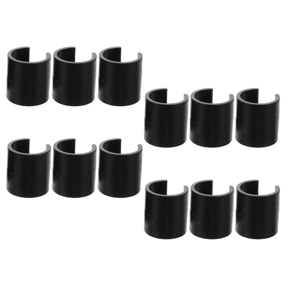 

12 Pcs Lawn Garden Flag Clip Flags Pole Abs Outdoor Accessories Plastic Stopper