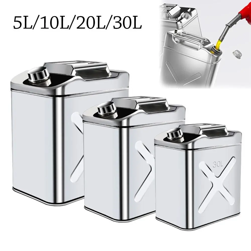 New 5L/10L/20L tank Replacement 410 stainless steel Spare tank thickening Gas Can Camping
