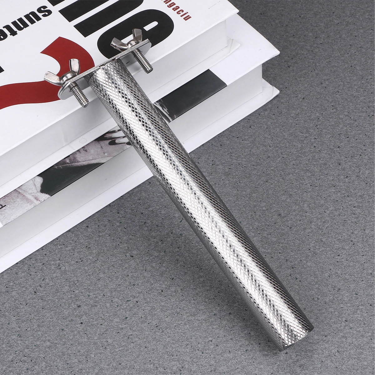

35x25cm Birds Grind Stand Stainless Steel Cage Accessories Claw Stick Toys for Cockatiels Parakeets Small Birds Play Rest Perch