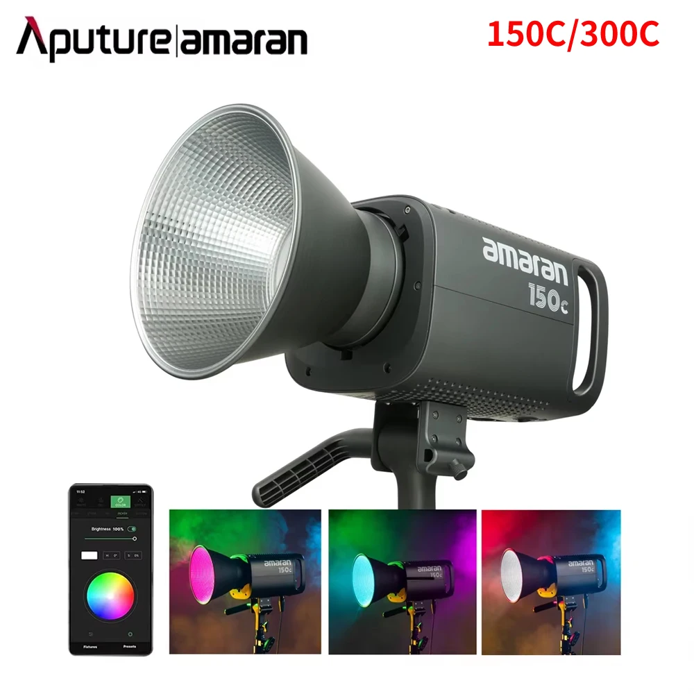 Aputure by amaran 300C/150C RGBWW Studio LED Video Photography Light For Outdoor Video Recording Live Streaming Tiktok